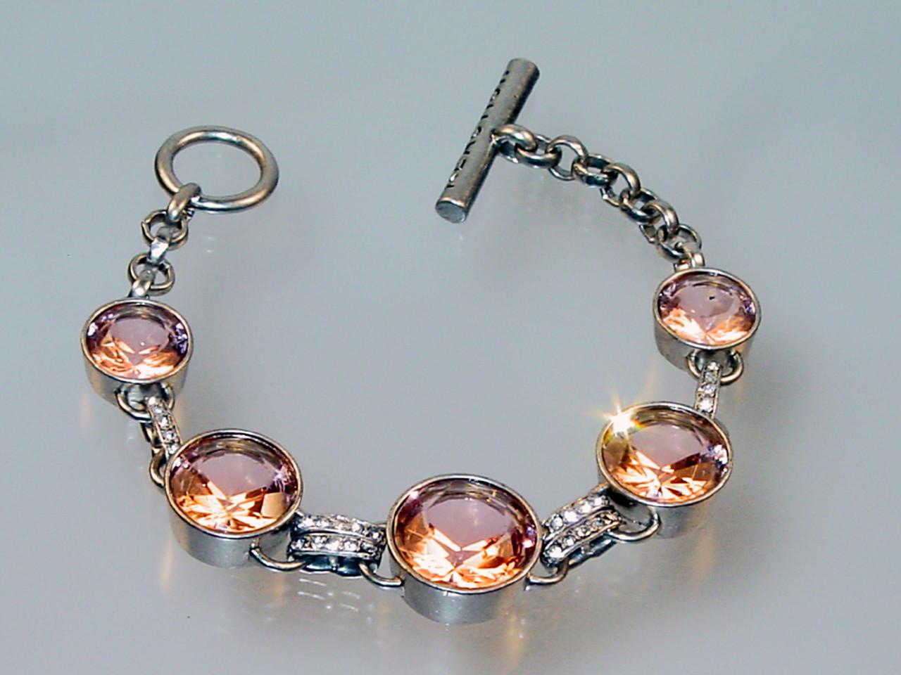 Kenneth Cole Reaction Pink Crystal Bracelet