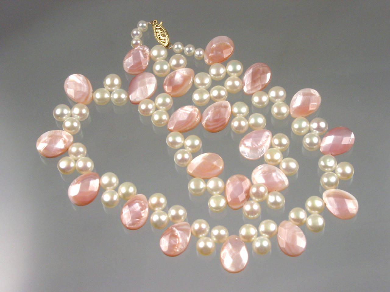 Pearl & Rose Quartz Necklace