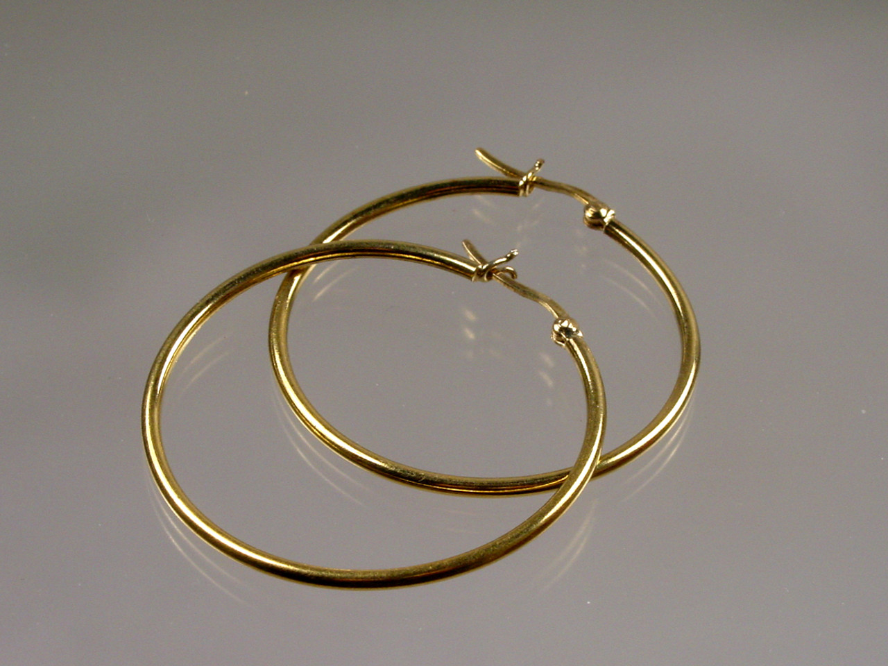 Gold over Sterling Hoop Earrings