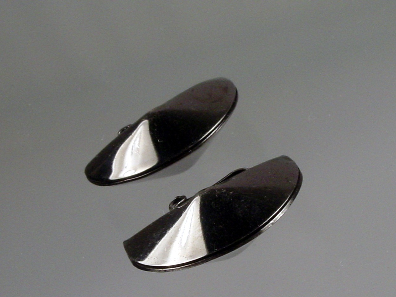 Black Chrome Earrings