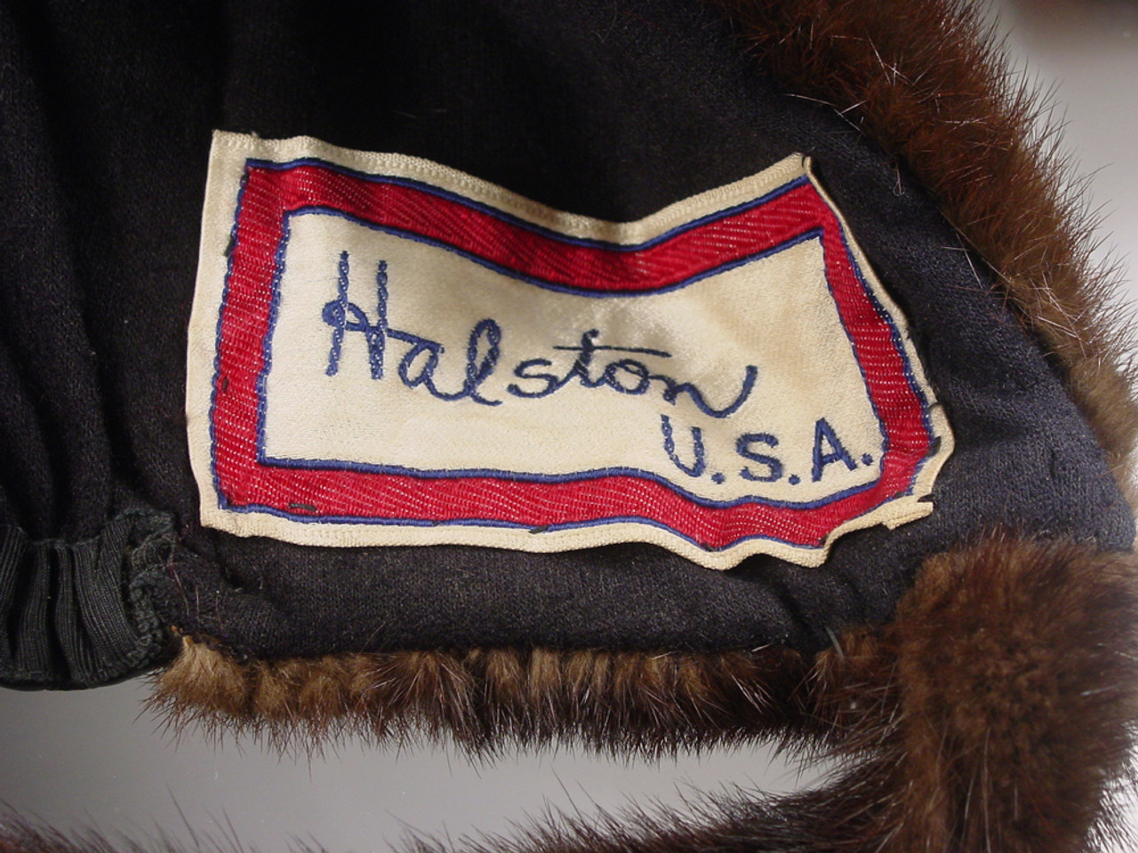 Halston USA label in Hat