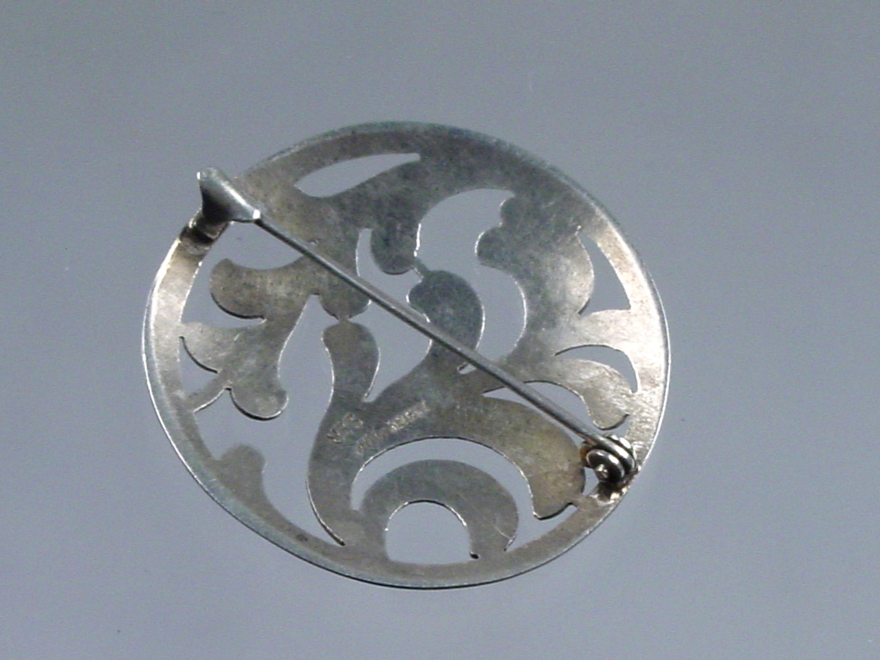 Vintage German 835 Silver Brooch