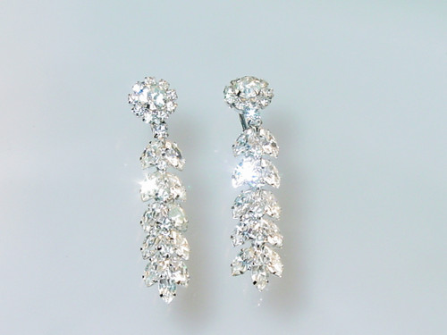 Weiss Crystal Marquise Dangle Earrings Weiss Crystal Marquise Dangle Earrings