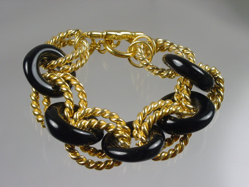 1990's KJL Kenneth Lane Chunky Bracelet