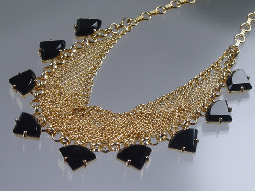 Monet Black Rhinestone Necklace Monet Black Rhinestone Necklace
