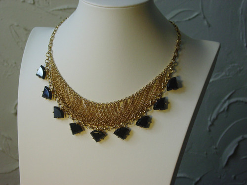 Monet Necklace Black Draping