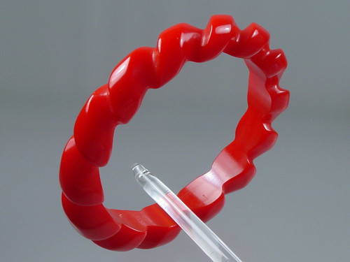 Vintage Red Rope Bakelite Bracelet Vintage Red Rope Bakelite Bracelet