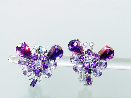 1960's Weiss Butterfly Earrings