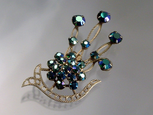 Rhinestone Peacock Pin Rhinestone Peacock Pin