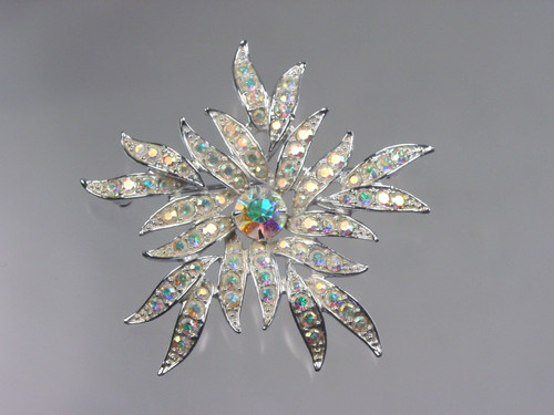 AB Rhinestone Brooch