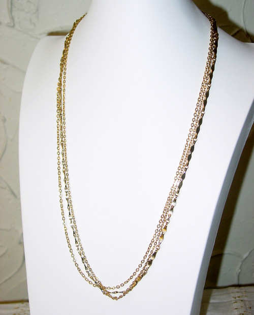 Mid Century Multi-Chain Necklace