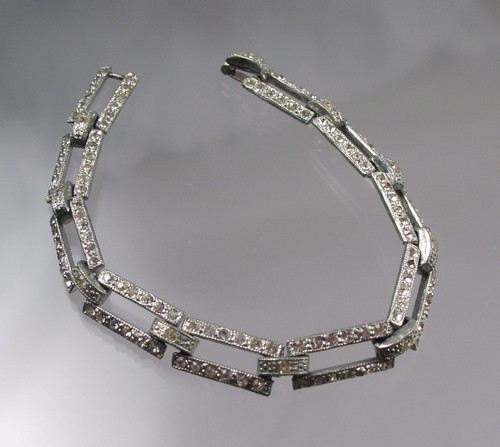 Art Deco Linking Paste Bracelet