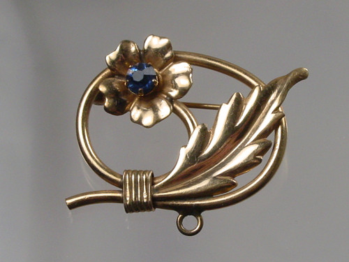 1940's Gold Filled Flower Pin 1940's Gold Filled Flower Pin