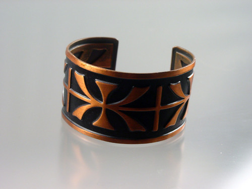 Renoir Copper Bracelet Wide Cuff