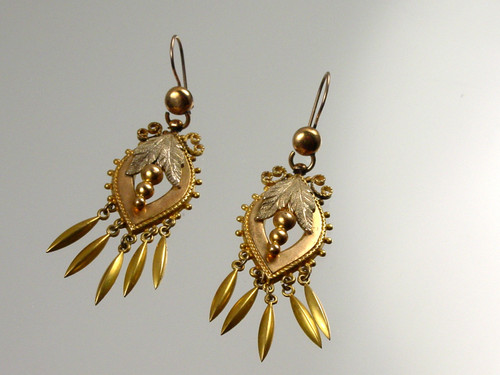 1890's Dangle Wire Earrings 1890's Dangle Wire Earrings