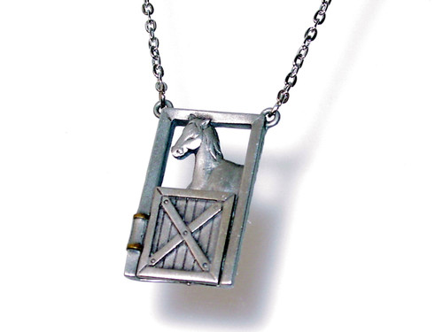 Mare & Foal in Stall Necklace Mare & Foal in Stall Necklace