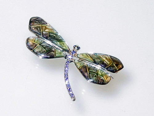 Shades of Green Dragonfly Pin