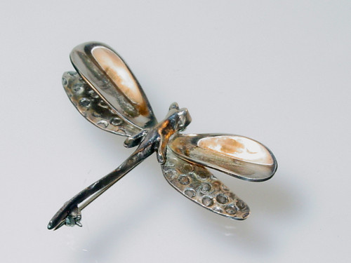 Taxco Mexico Sterling Dragonfly Brooch