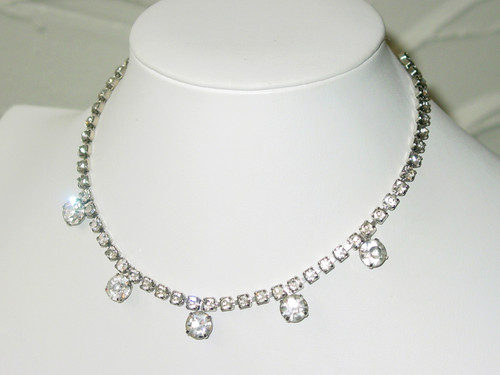 1960's Brilliant Rhinestone Necklace