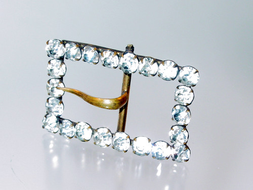 Antique Edwardian Paste Sash Buckle