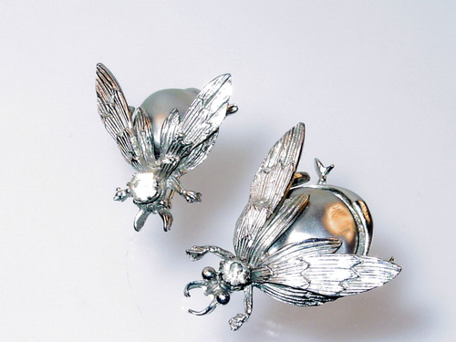 Grey Faux Baroque Pearl Scatter Pins