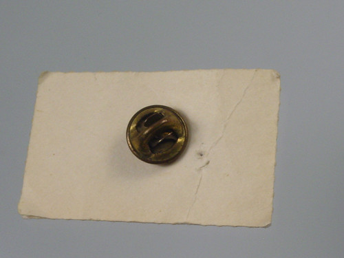 Back of Lapel Pin Tie Tac on Card