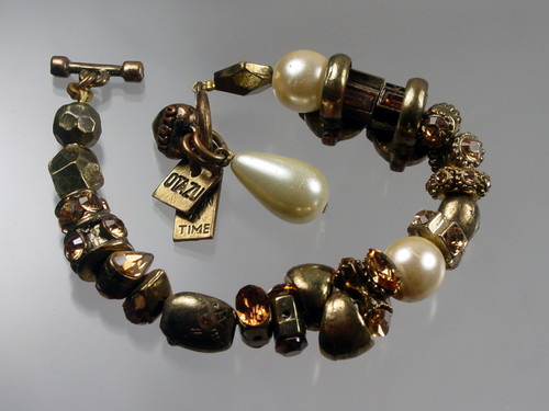 Otazu Designer Bracelet Crystals & Pearls