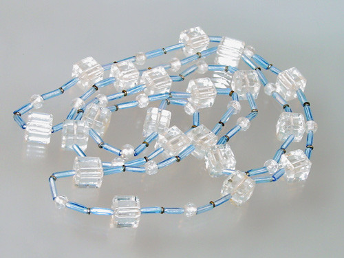 Art Deco cubed crystal necklace