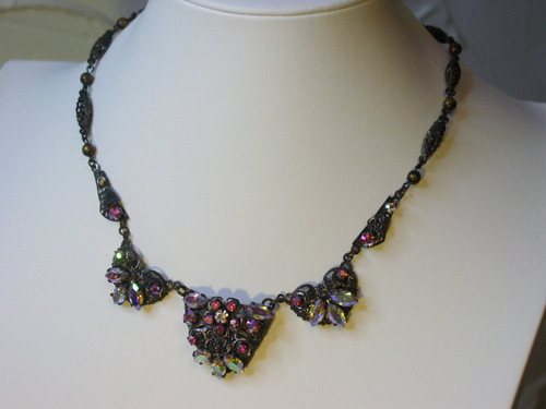 Marquise Filigree Hearts Necklace Marquise Filigree Hearts Necklace