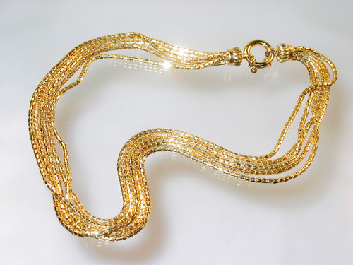 1990's Gold over Sterling Necklace