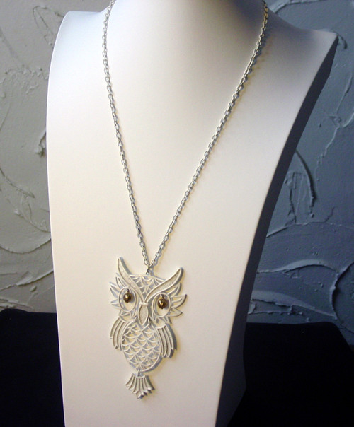 1960's - 1970's Owl Necklace