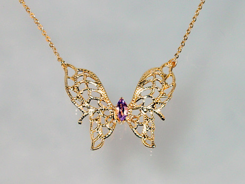 Lind Filigree Butterfly Necklace Lind Filigree Butterfly Necklace
