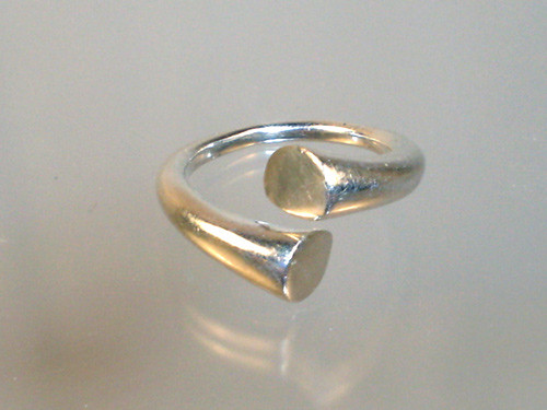Geometric Sterling Silver Wrap Ring Geometric Sterling Silver Wrap Ring