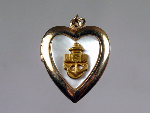 USN Sweetheart Heart Locket