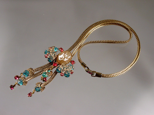 Ornate choker baroque necklace