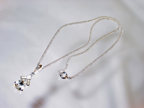 Trifari Crystal Teardrop Necklace