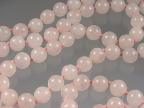 Rose Quartz Bead Necklace