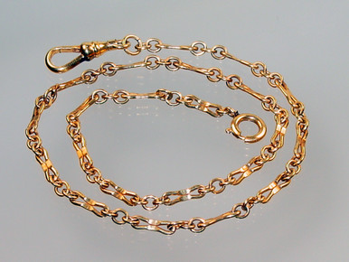Vintage Gold Filled Watch Chain Necklace