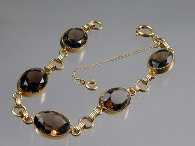 1960s Smoky Quartz Bracelet