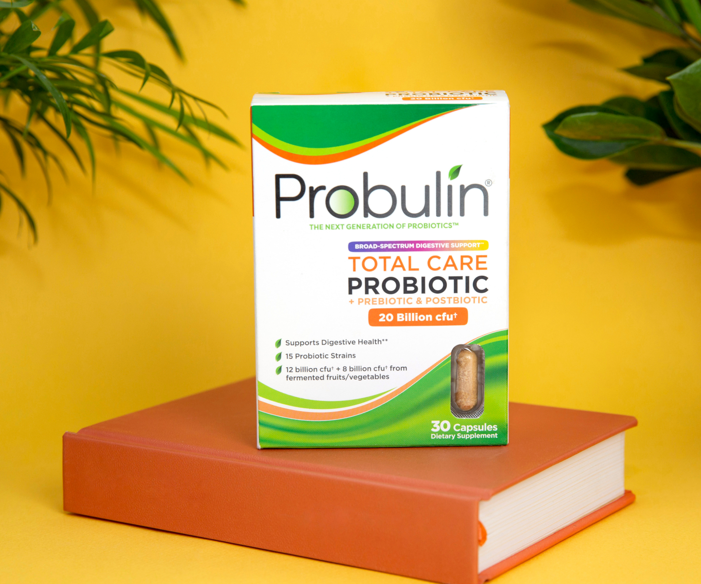 Probulin Product on top of book
