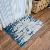 Charon rug-Grey Teal Blue-Medium Pile-Multiple Sizes