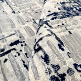 Journey rug-Grey Navy Blue Journey rug-Grey Navy Blue