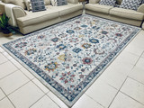 Vyron rug-Cream Multi-colour-Low Pile-Distressed Design-Multiple Sizes