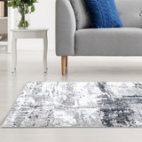 Shatha rug-Beige Navy Blue