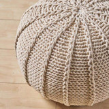 Kinshasa Cotton Pouf Cream (Made on order)