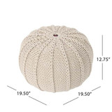 Kinshasa Cotton Pouf Cream (Made on order)