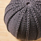 Istanbul Cotton Pouf Black (Made on order)