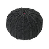 Istanbul Cotton Pouf Black (Made on order)