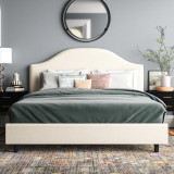 Alfred Upholstered Bed (Choose size, fabric, colour & legs)