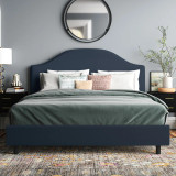 Alfred Upholstered Bed (Choose size, fabric, colour & legs)